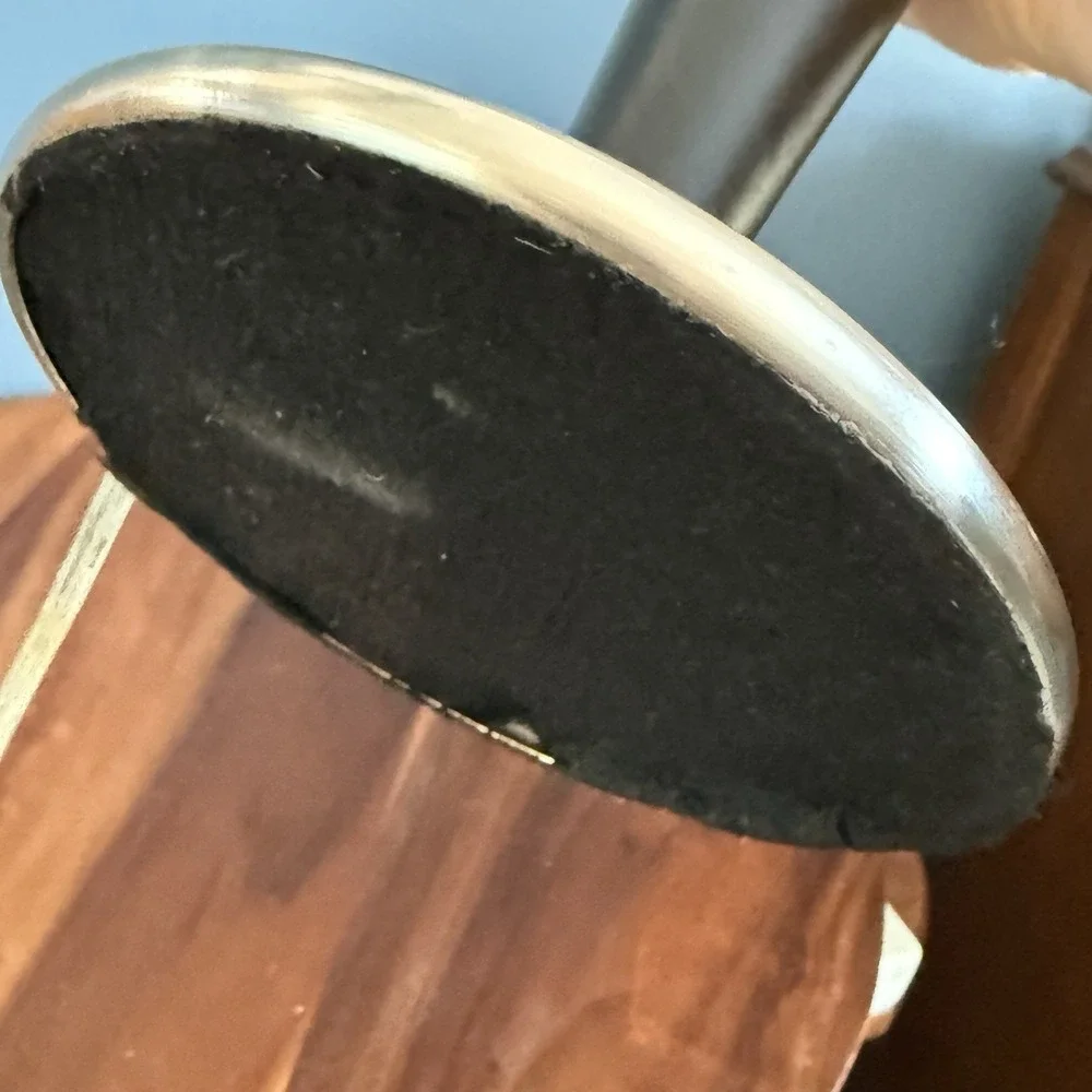 Mid Century Modern Table Lamp Black‎ Silver Metal 24